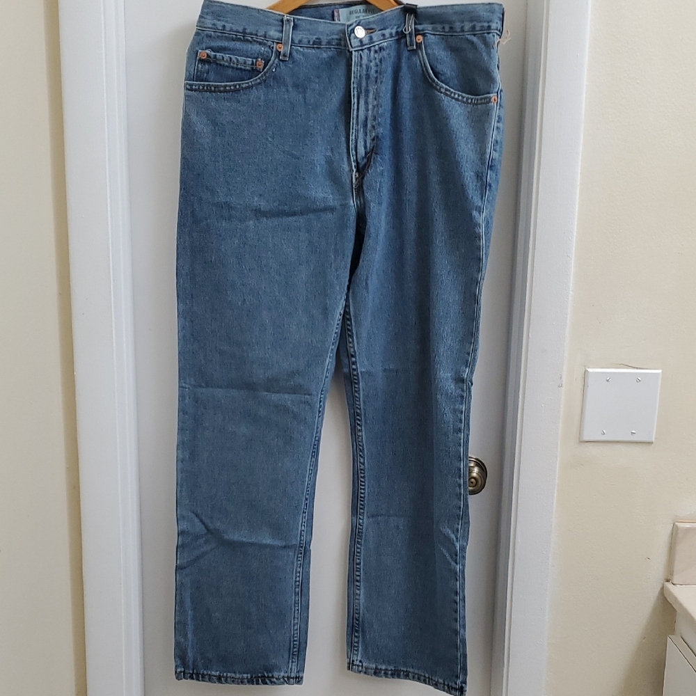 New With Tags Levi's 505 Blue Straight-Leg Jeans Classic Style Size W36 L30